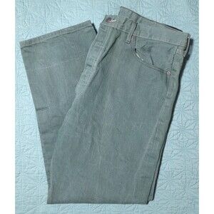 Levi's 501 Jeans Men's 40x32 Green Denim Button Fly EUC Black Label Excellent!